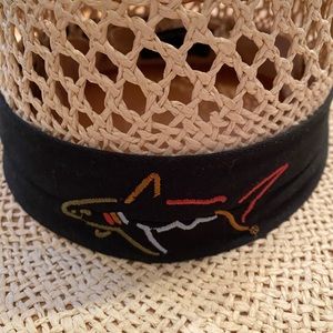 Greg norman straw shark hat